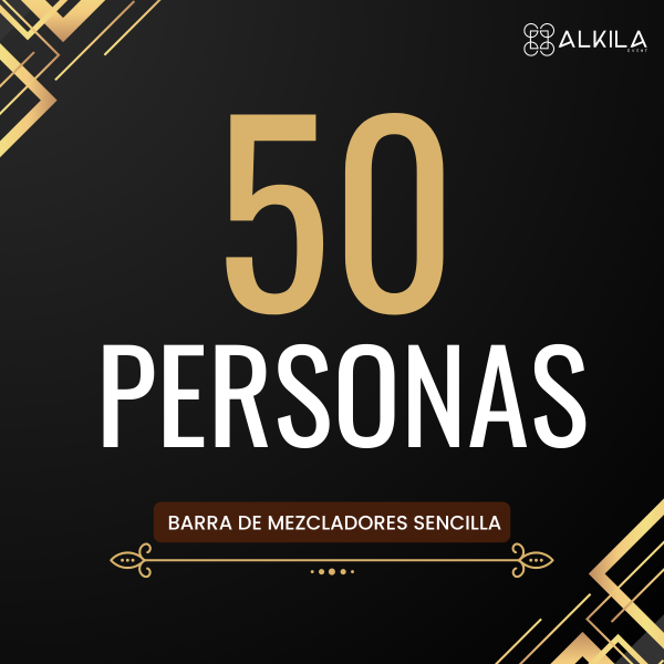 Barra de Mezcladores Sencilla (50 personas)