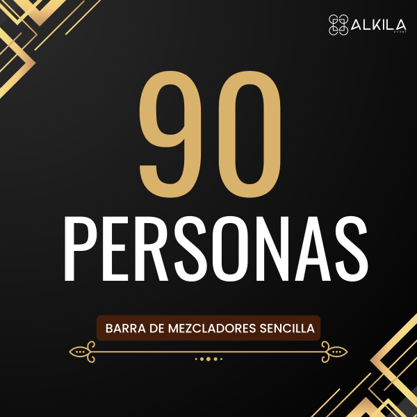 Barra de Mezcladores Sencilla (90 personas)