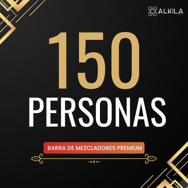 Barra de Mezcladores Premium (150 personas)