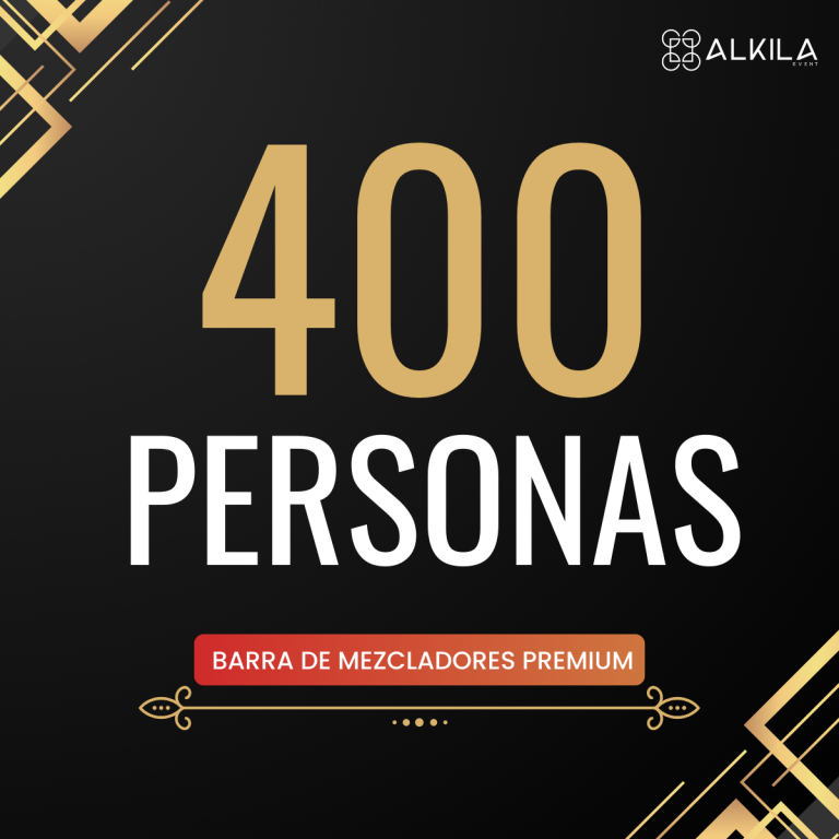 Barra de Mezcladores Premium (400 personas)