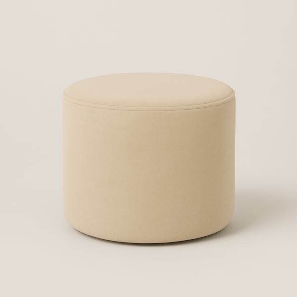 Taburete Redondo Beige Línea Eter