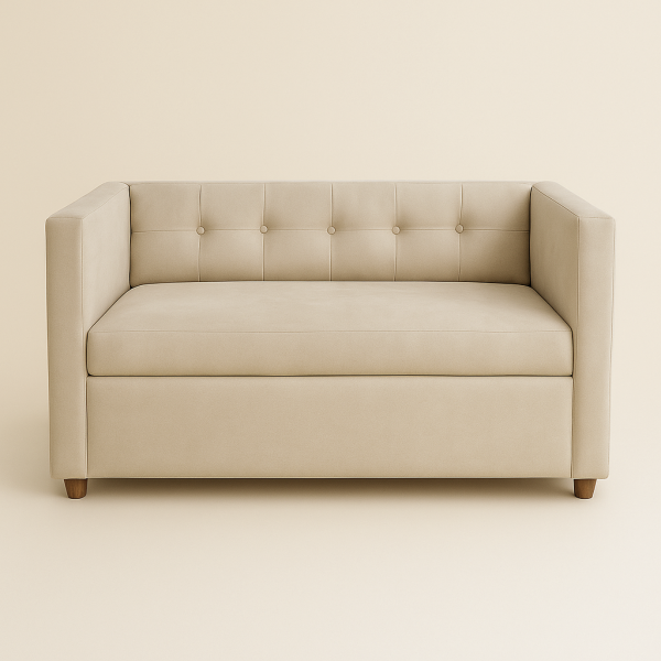 Loveseat Beige con descansabrazos 2 personas (1 pieza)