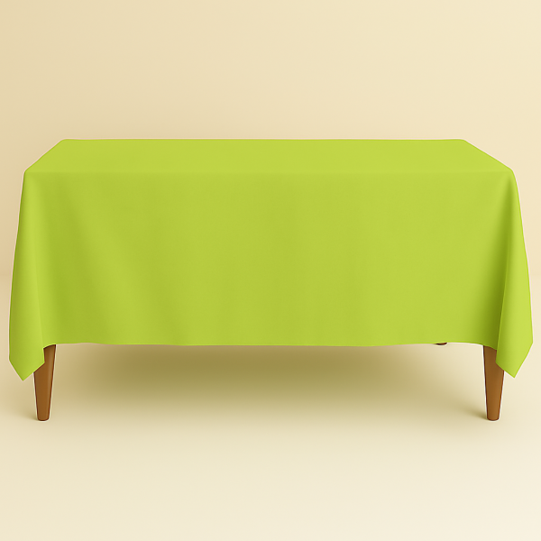 Mantel Rectangular Tablón color Verde Limón (Renta)