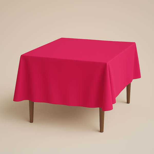 Mantel de Tela para Tablon color Rosa Mexicano (Renta)