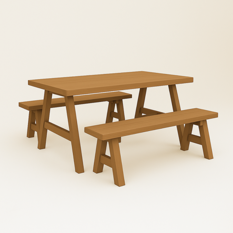Mesa Tipo Picnic con 2 bancas