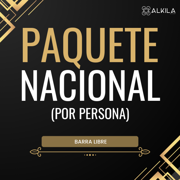 Barra libre para eventos Nacional (Por persona)