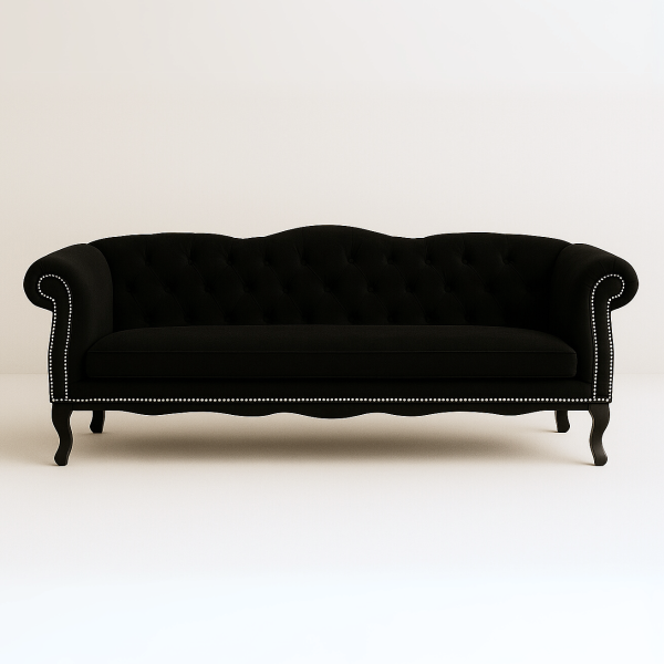 Sofa Rococo Sexy Black